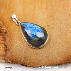 Pendentif Labradorite en argent 925. Pièce unique