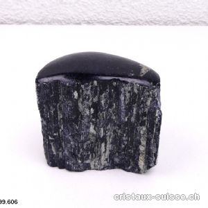 Tourmaline noire brute, dessus poli. Pièce unique 457 grammes