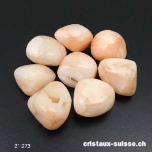 Stilbite irisée beige-rosée 2 - 2,5 cm / 10 à 12 grammes. Taille L