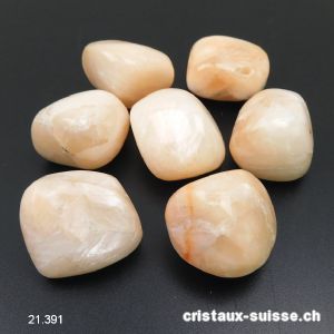 Stilbite irisée beige-rosée 2,5 - 3 cm / 13 à 16 grammes. Taille XL