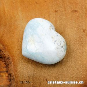 Coeur Turquoise - Dickite de Madagascar 3,7 x 3 cm. Pièce unique