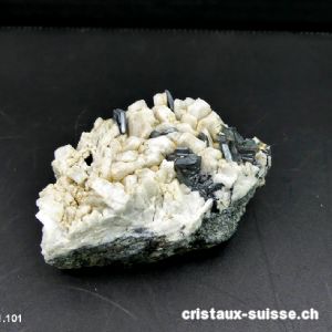 Hématite et adulaire altérée de Suisse. Pièce unique