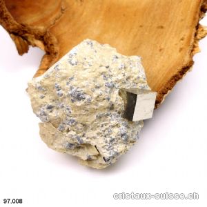 Pyrite brute d'Espagne sur matrice. Pièce unique