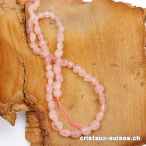 Rang Quartz rose 5 - 10 mm / 39 - 40 cm