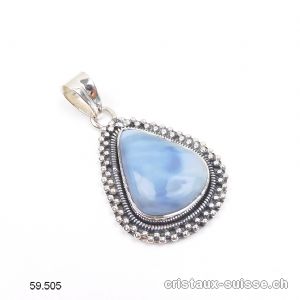 Pendentif Opale Owyhee en argent 925. Pièce unique