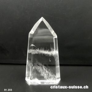 Cristal de roche qualité A poli, Haut 10,6 cm. Pièce unique 199 grammes