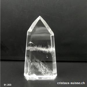 Cristal de roche qualité A poli, Haut 10,6 cm. Pièce unique 199 grammes