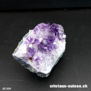 Améthyste du Brésil avec goethite, druse. Pièce unique