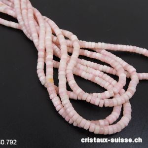 Rang Opale des Andes rose - Chrysopale, lentilles 4,5 mm / 38,5 cm