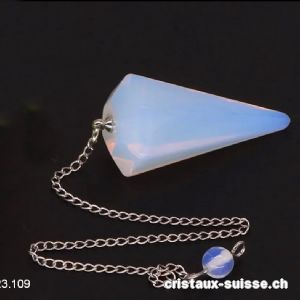 Pendule Opalite - Opaline facettée 3,5 cm