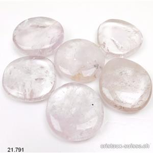 Cristal de roche améthysé 3,5 - 4 cm. L. Offre Spéciale