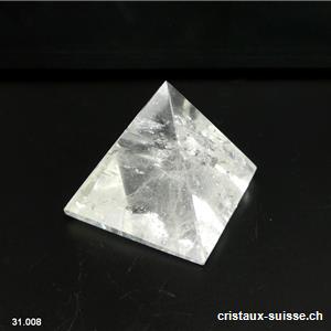 Pyramide Cristal de Roche, base 3,6 x haut. 3,2 cm. Pièce unique