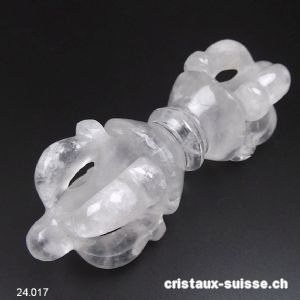 Dorje - Vajra Cristal de Roche d'Himalaya 12 cm/160 grammes. RARETÉ