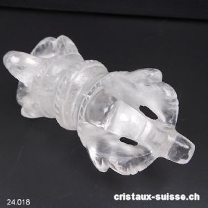 Dorje - Vajra Cristal de Roche d'Himalaya 11,5 cm/192 grammes. RARETÉ