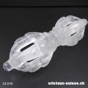 Dorje - Vajra Cristal de Roche d'Himalaya 14,5 cm/192 grammes. RARETÉ