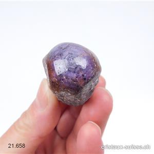 Saphir brut - Corindon violet 4,8 cm. Pièce unique 56 grammes