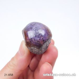 Saphir brut - Corindon violet 4,8 cm. Pièce unique 56 grammes