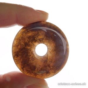 Agate Mousse - Agate indienne donut 4 cm. Pièce unique