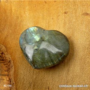 Coeur Labradorite 3,3 x 2,9 x 1,5 cm. Pièce unique