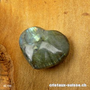 Coeur Labradorite 3,3 x 2,9 x 1,5 cm. Pièce unique