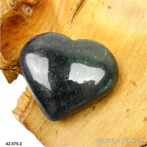 Coeur Néphrite Jade d'Afghanistan 6,3 x 5,5 x 2,3 cm. Pièce unique