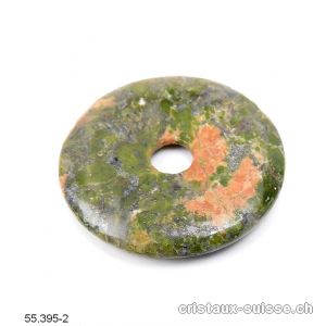 Unakite - épidote, donut 4 cm. Offre Spéciale