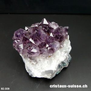Améthyste du Brésil avec goethite, druse. Pièce unique