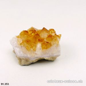 Citrine petite druse brute. Pièce unique