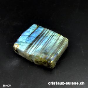 Labradorite brute 1 face polie. Pièce unique