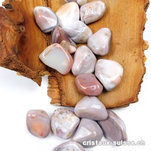 Agate Botswana gris-rose-beige 2,5 - 3 cm. Offre Spéciale