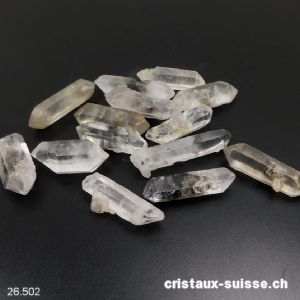 Cristal de roche biterminé brut 3,5 à 5 cm/6 - 8 grammes