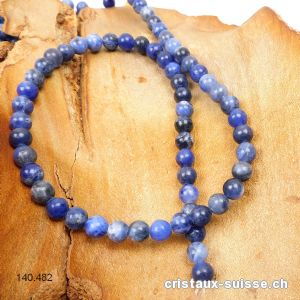 Rang Sodalite 6-6,5 mm / 37,5 cm, env. 62 boules