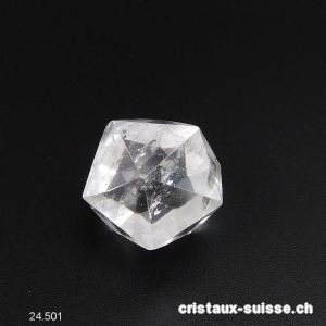 Icosaèdre Cristal de Roche 2 cm. Pièce unique