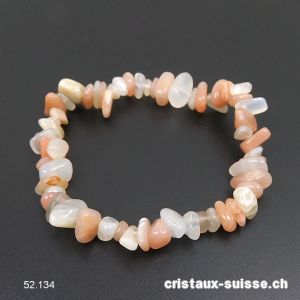 Bracelet Pierre de Lune Mix baroque 18 - 18,5 cm