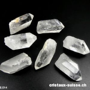 Cristal de Roche pointe brute 3,5 à 4 cm, 13 - 17 grammes