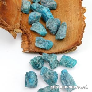 Apatite bleue brute de Madagascar 5 à 7 grammes