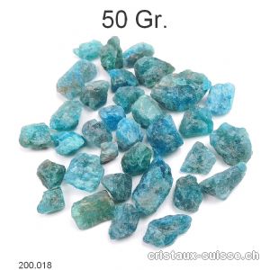 Apatite bleue brute. Lot 50 Grammes