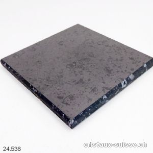 Plaque Schungite carrée env. 10 x 10 x 1 cm d'épais