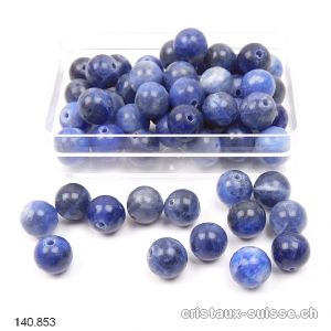 Sodalite, boule percée 8 - 8,5 mm