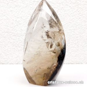 Quartz Fumé Flamme 12,8 cm.  Pièce unique 603 grammes