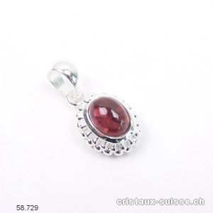 Pendentif Tourmaline rose - Rubellite en argent 925