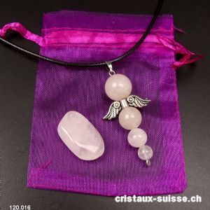 Set Ange de l'amour - Quartz rose. Offre Spéciale