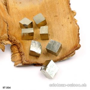 Pyrite cube brut d'Espagne 1,2 - 1,5 cm