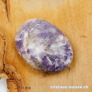 Lépidolite du Brésil, galet 5 - 5,5 x 3,5 cm