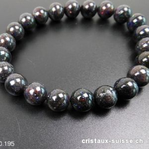 Bracelet Opale Andamooka 8,5 mm / 18,5 cm. Pièce unique