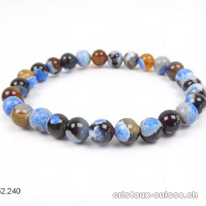 Bracelet Agate - EARTH 8 mm / 21 cm
