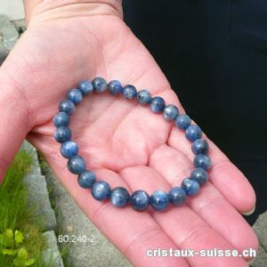 Bracelet Cyanite bleue - Disthène 7,5 mm / 19 cm. Pièce unique