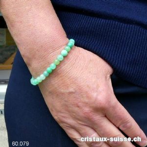 Bracelet Chrysoprase 6-7 mm / 17,5-18 cm
