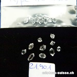 10 x Herkimer Diamant du Pakistan 2 à 4 mm. Qualité A