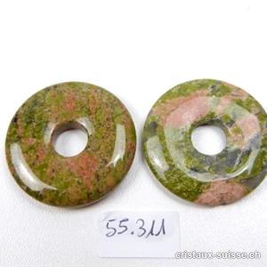 Unakite - épidote, donut 3 cm 